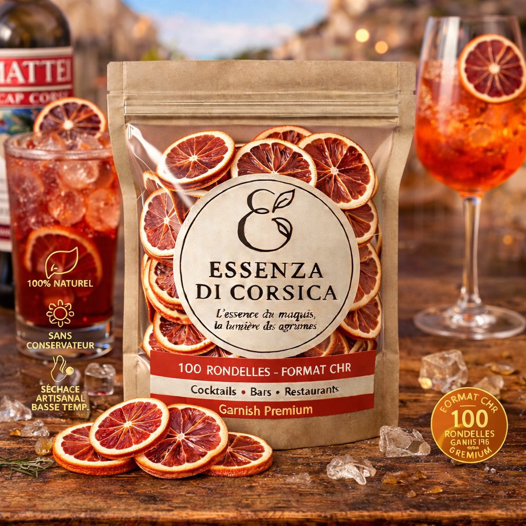 Rondelles d’Orange Sanguine Séchée – 100 pièces (Format CHR)