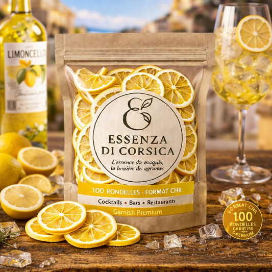 Rondelles de Citron Jaune Séchée – 100 pièces (Format CHR)