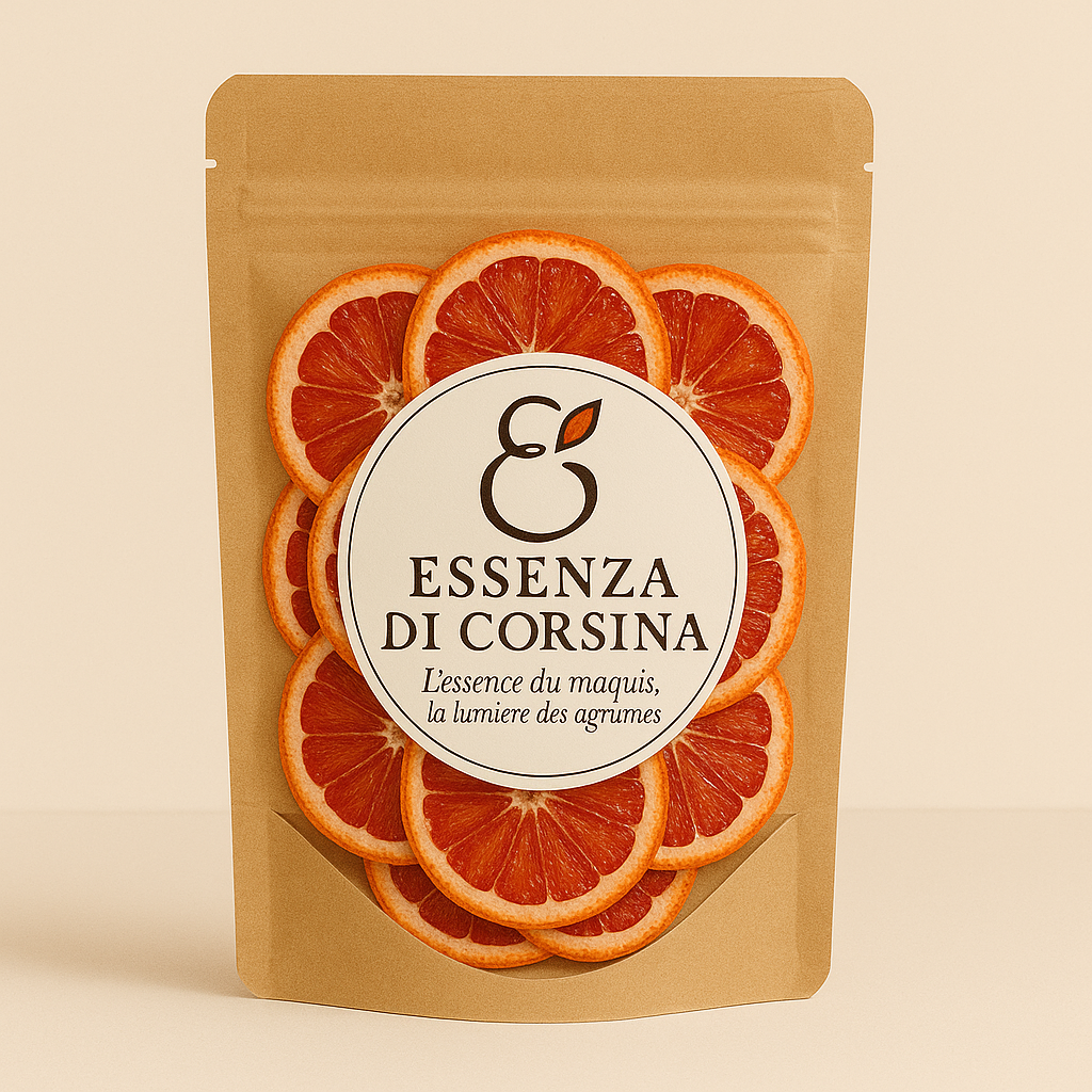 Rondelles d’Orange Sanguine Corse Déshydratée – Premium - 40gr